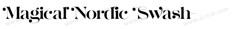 Magical Nordic Swash字体转换